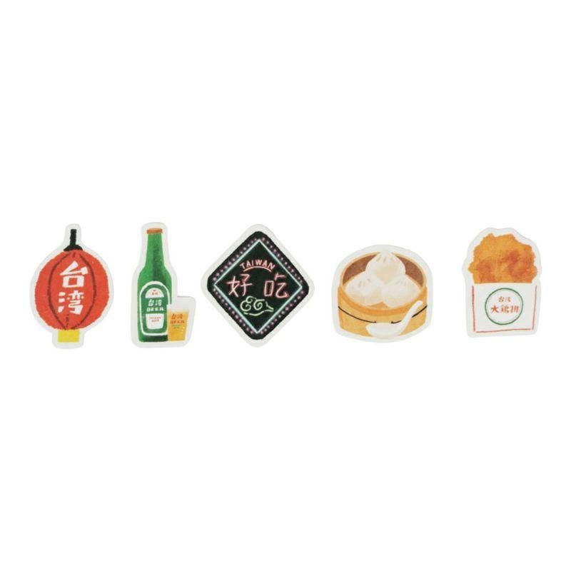 サンスター文具 台湾TRIP 和紙フレークシール 飲茶 S8587019