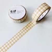 tif&deco マスキングテープ ギンガムチェック 软木 TIFJD-zb395-97