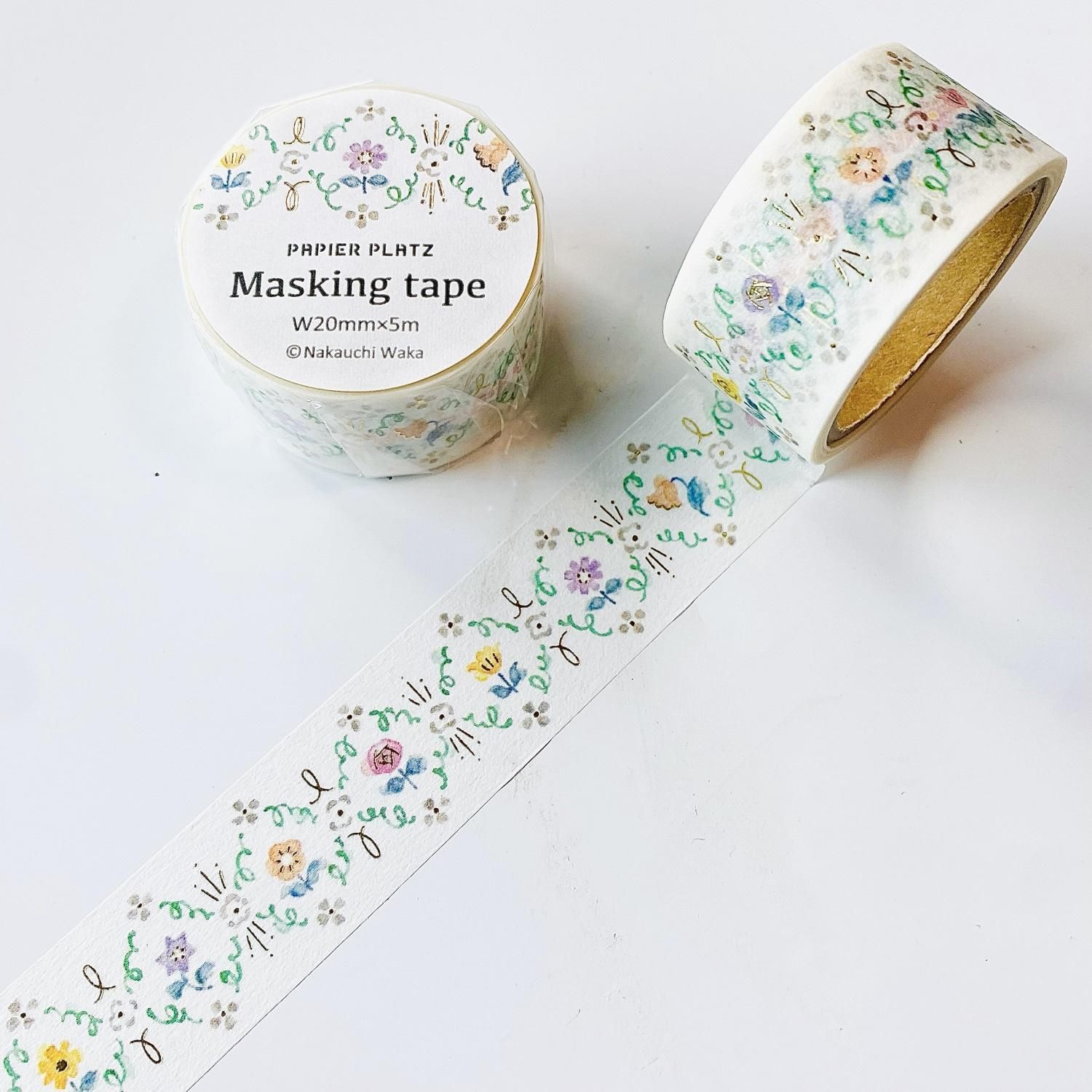 PAPIER PLATZ(パピアプラッツ) なかうちわか マスキングテープ flower