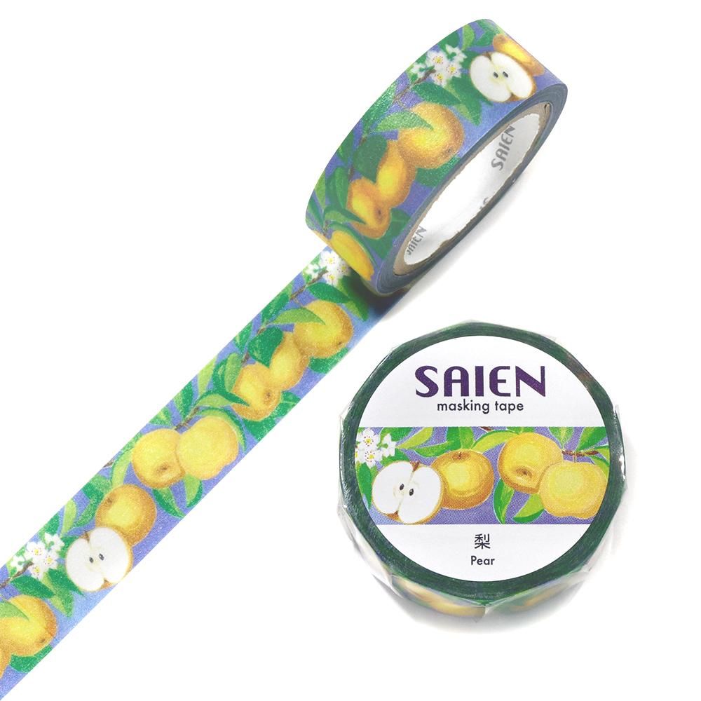 カミイソ 彩宴作家シリーズ マスキングテープ 梨 TR-0225
