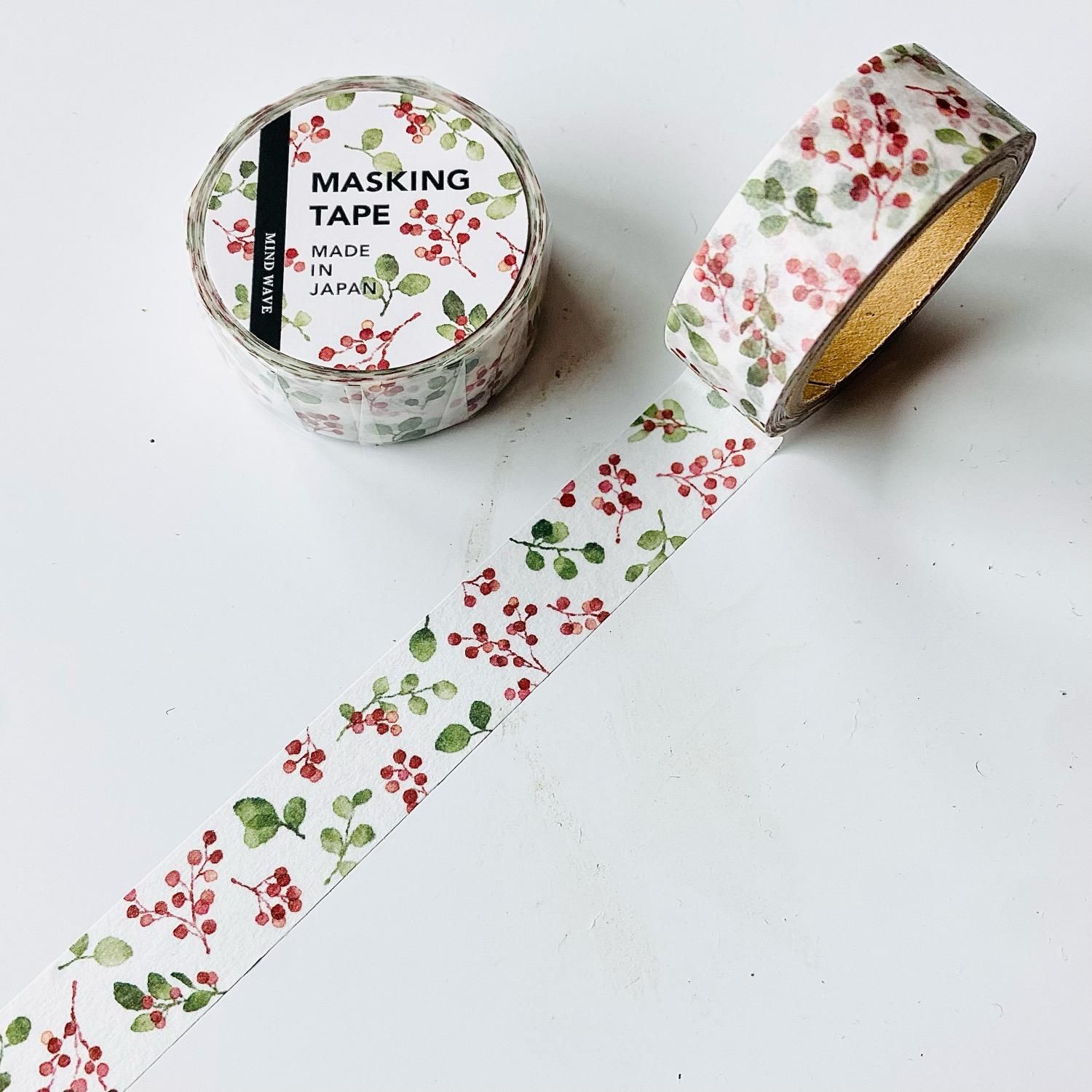 MIND WAVE(マインドウェイブ) マスキングテープ 花 水彩2 95314