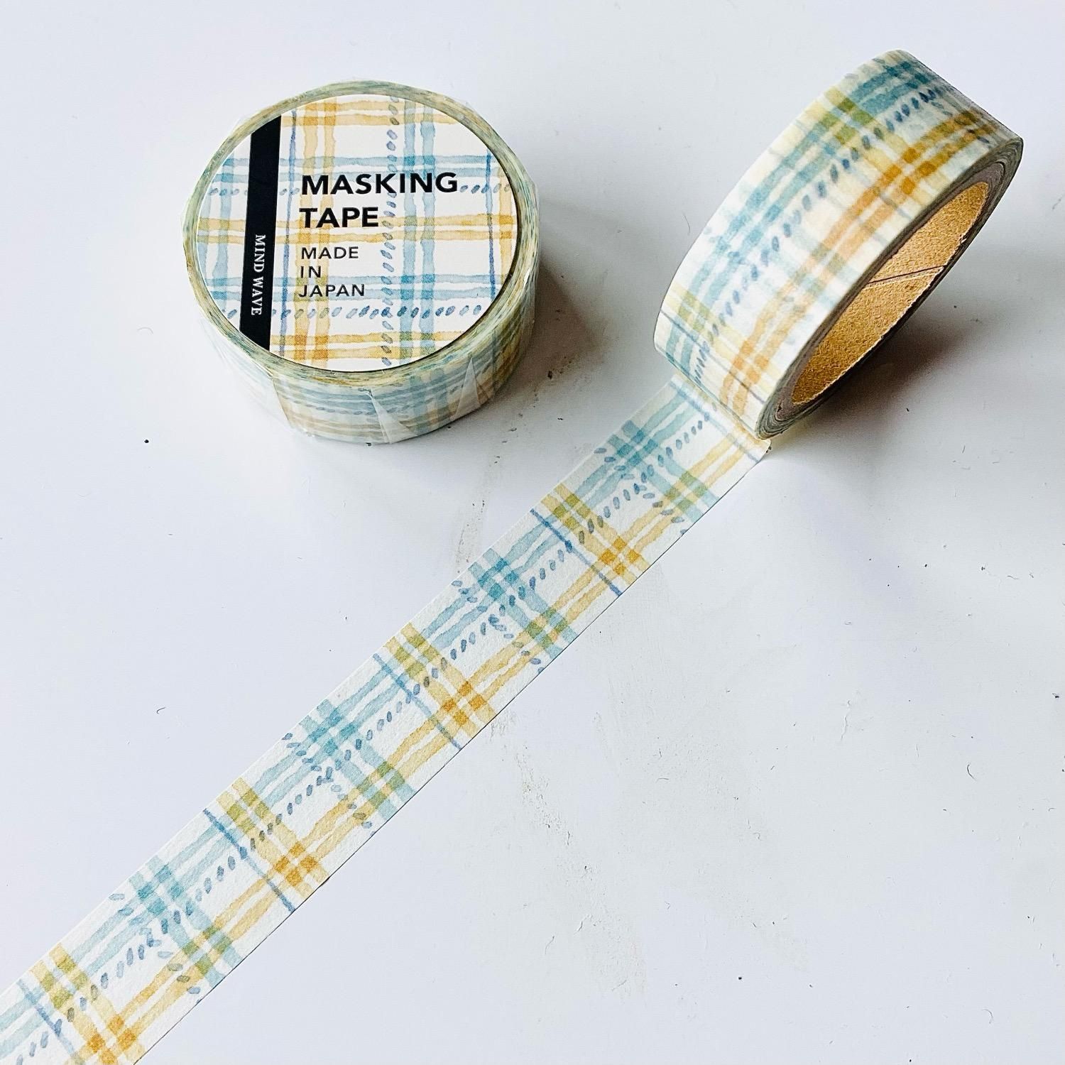 ③【バラ売り可】 マインドウェイブ さん マスキングテープ チェック No.2 ③【バラ売り可】 マインドウェイブ さん マスキングテープ