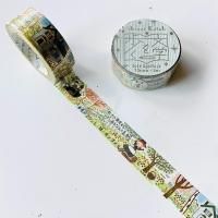 シール堂 Shinzi Katoh 文学を歩くきらぴかマスキングテープ「今日の道