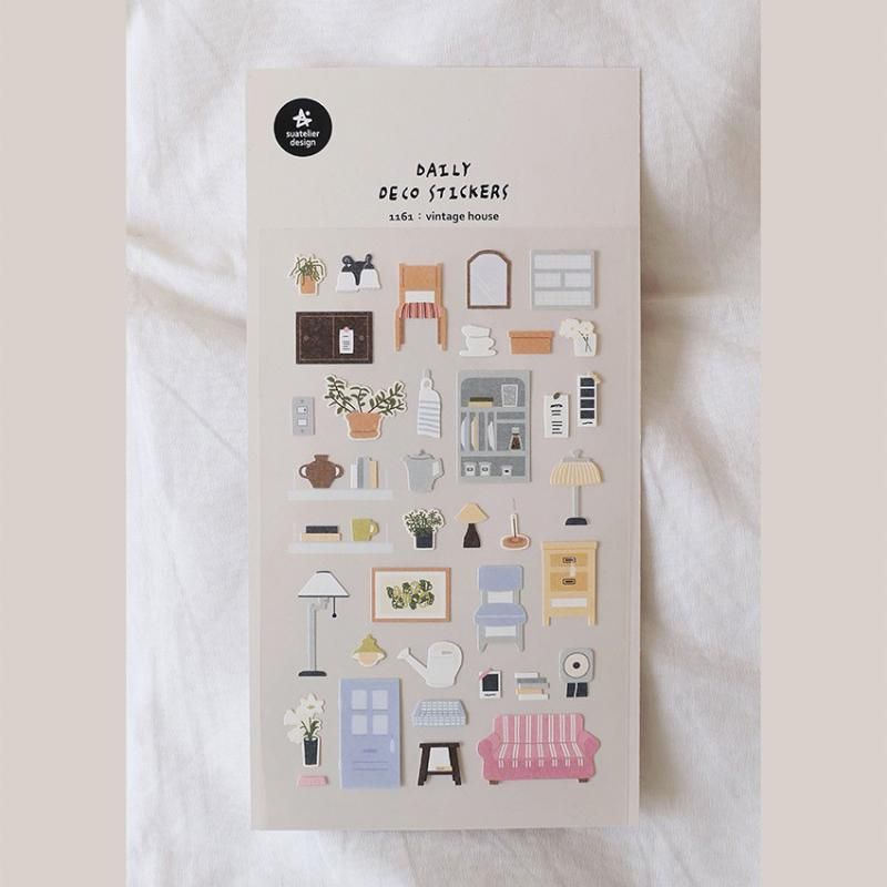 SUATELIER(スワテリエ) daily deco ステッカー vintage house SUA-1161