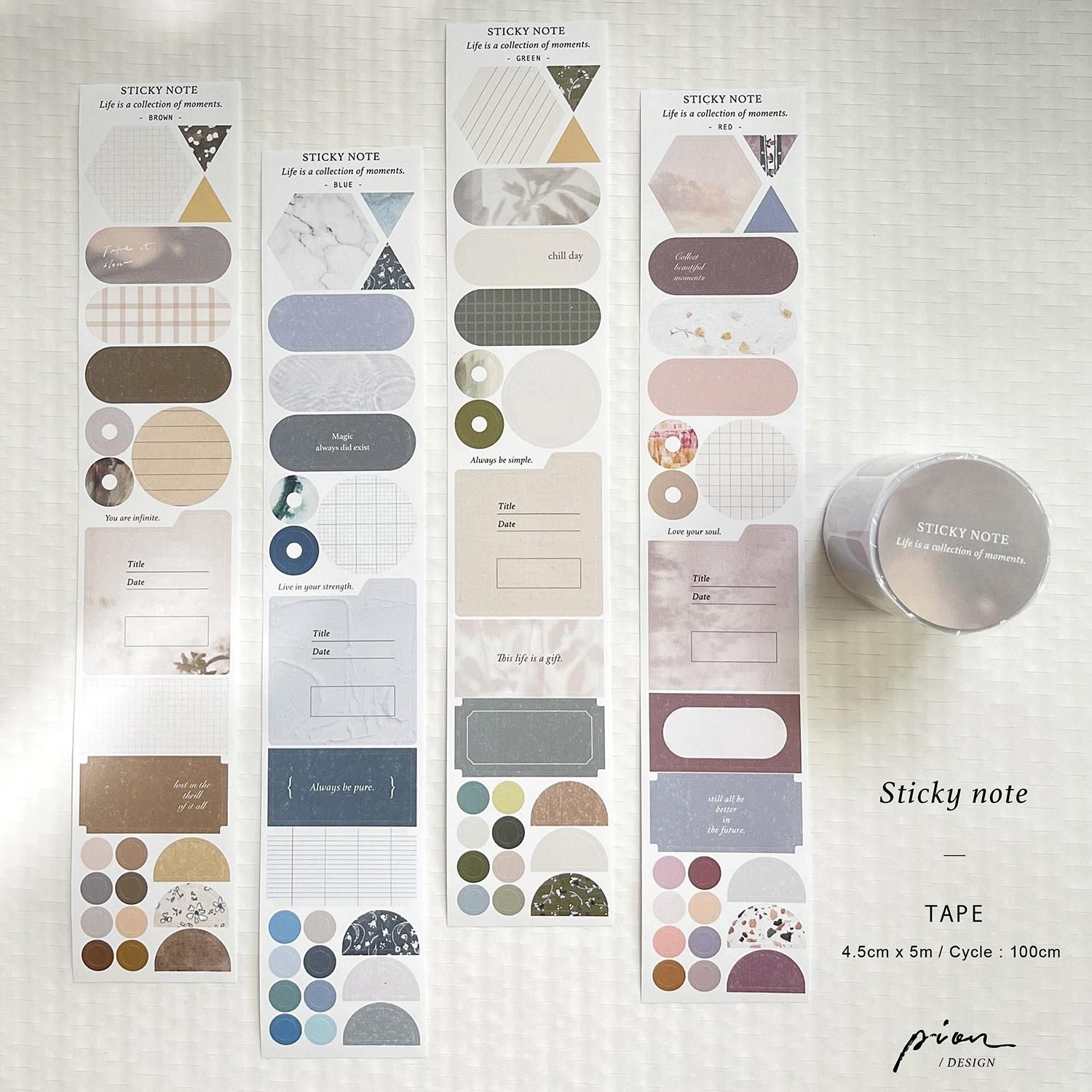 Pion ロールシール Sticky note pion-048