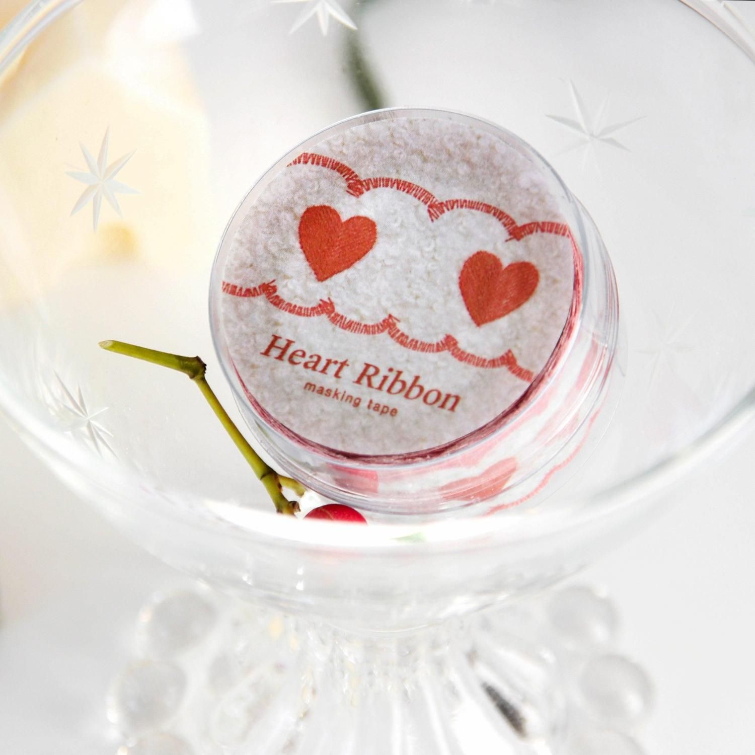 boki マスキングテープ Heart Ribbon boki-MT-17-0005