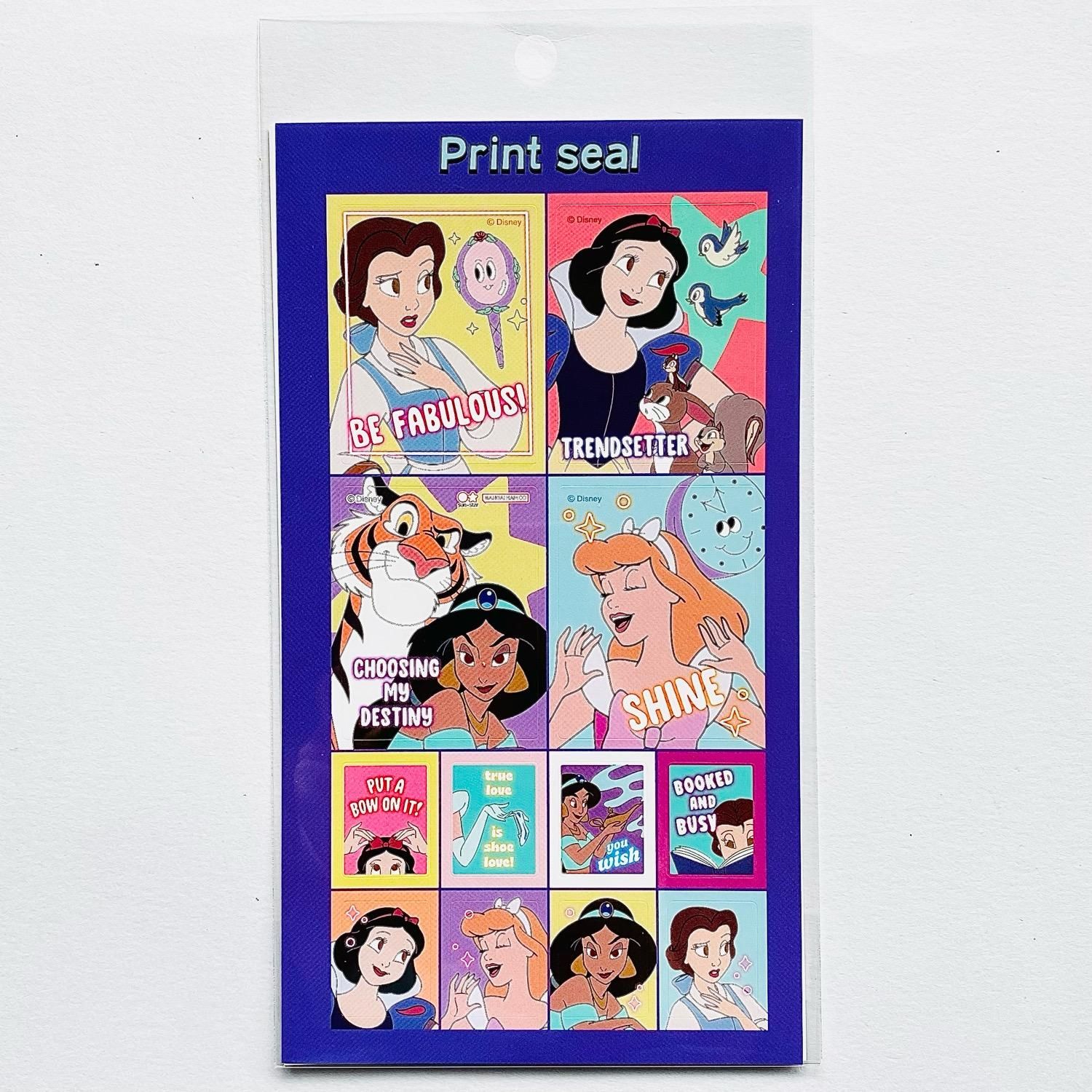 サンスター文具 Twinkle Princess プリントシール風シール 集合 S8592144