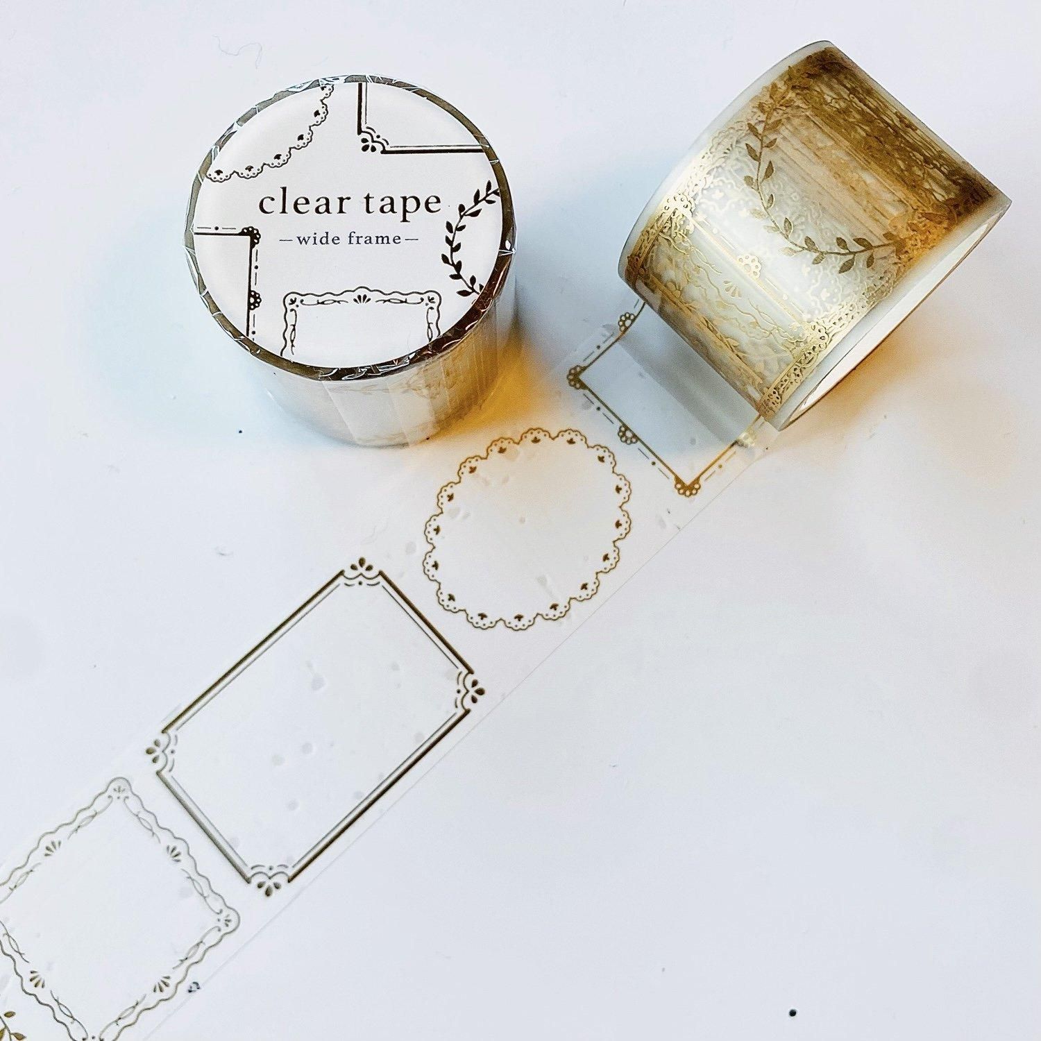 MIND  WAVE  箔押し  Clear  Tape  6点 クリアテープ 透明 マットPET マインドウェイブ MIND WAVE