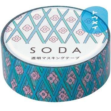 King Jim(キングジム) 透明マスキングテープ SODA フラワー CMT15-017