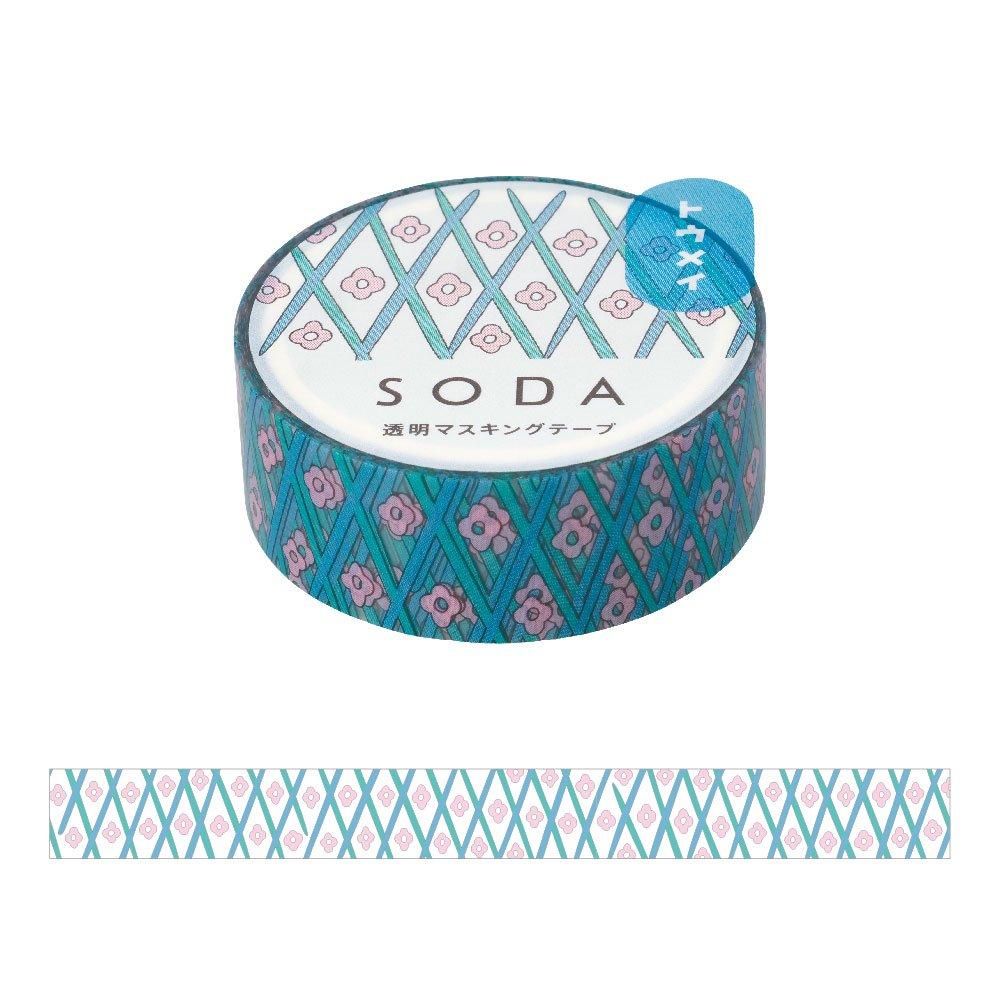 King Jim(キングジム) 透明マスキングテープ SODA フラワー CMT15-017
