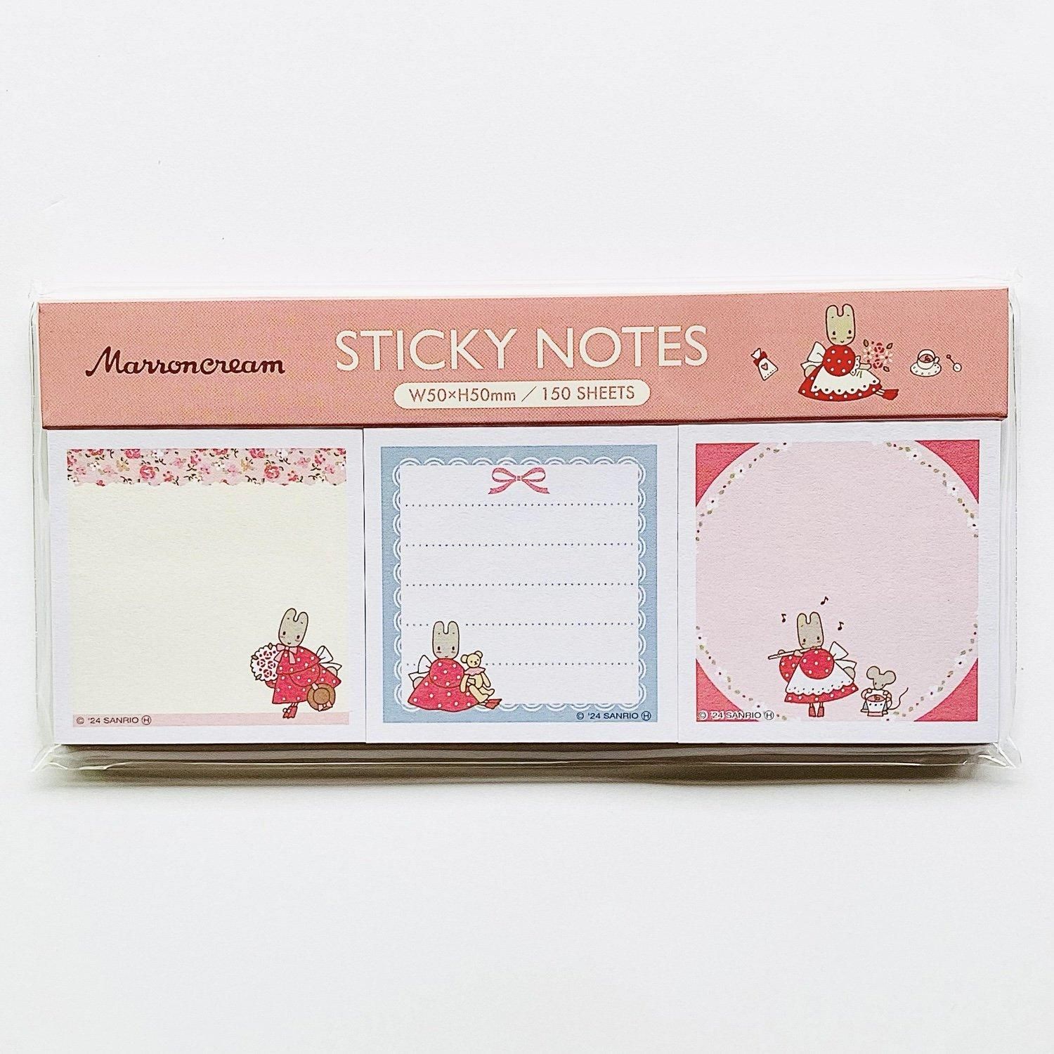 サンスター文具 サンリオ 付箋メモパッドカラー レトロ マロンクリーム