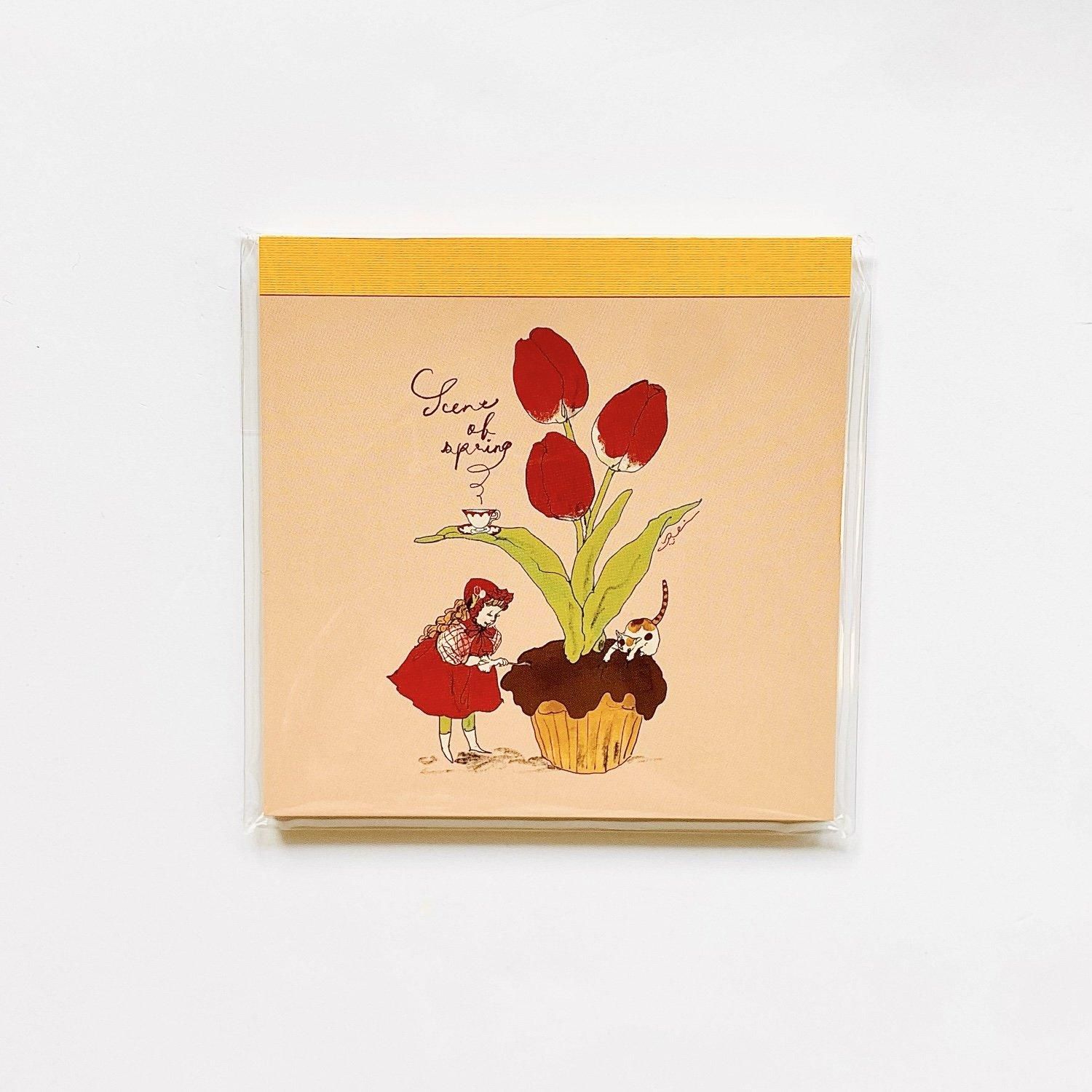 Gakken Sta:Ful(学研ステイフル) くらはしれい スクエアメモ 花 M04897