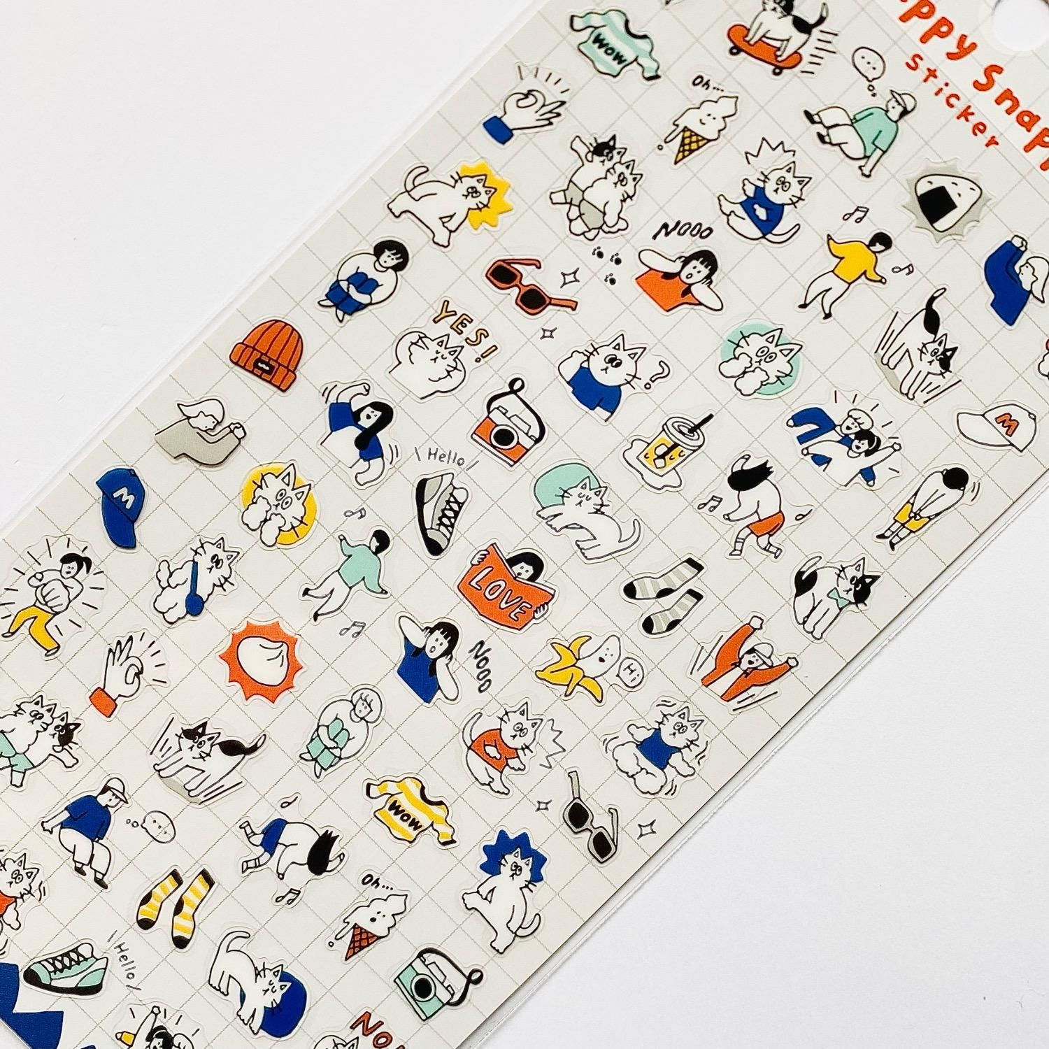 シール・ステッカー Happy MIND WAVE(マインドウェイブ) Happy Snappy sticker(ハッピー