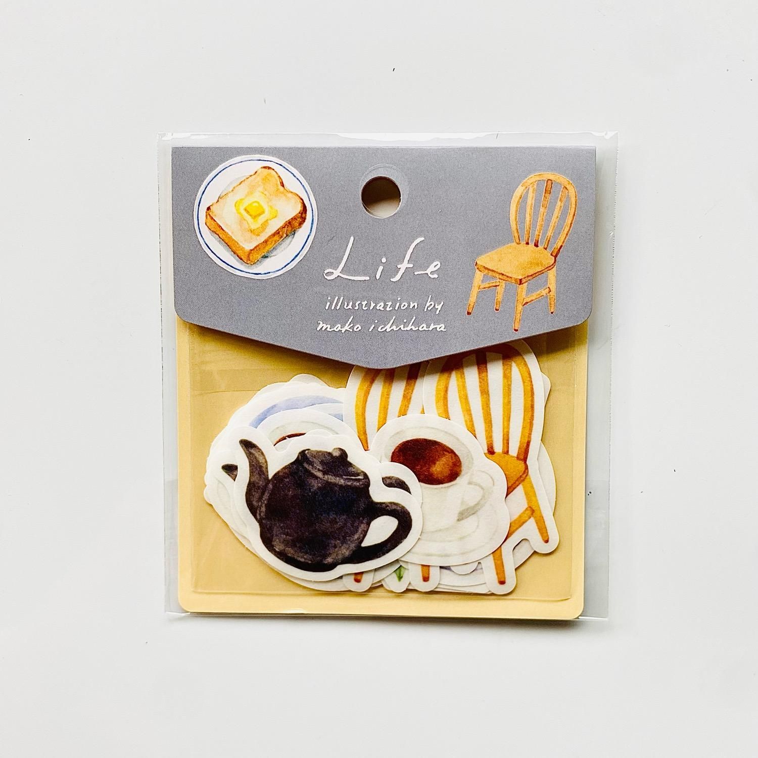 手紙社 イチハラマコ フレークシール Life T-IMK-003