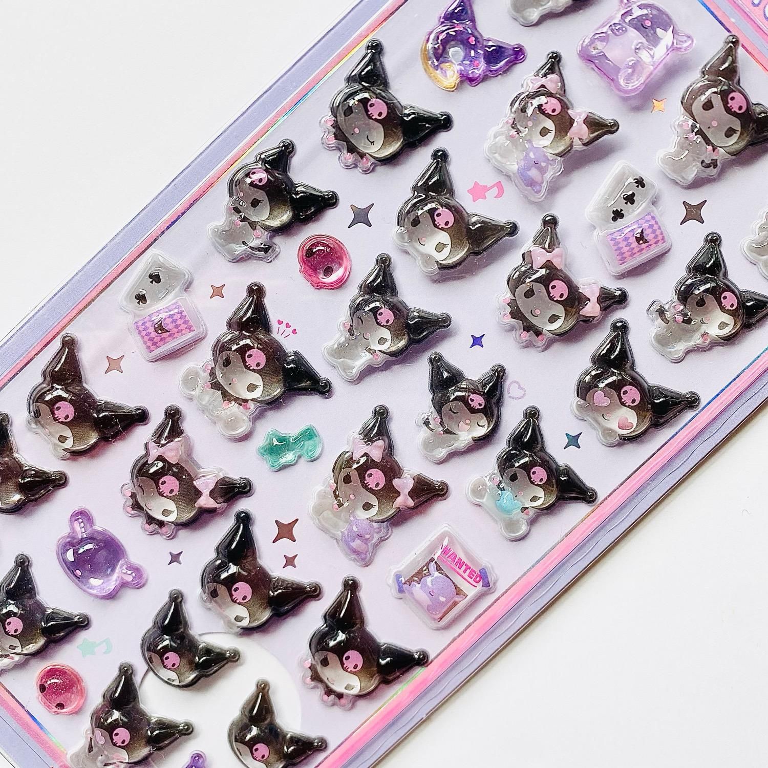 【Sanrio店舗ラッピング】シール手帳&ボンボンドロップシール⭐クロミ サンスター文具 BONBON DROP SEAL(ボンボンドロップシール) サンリオ