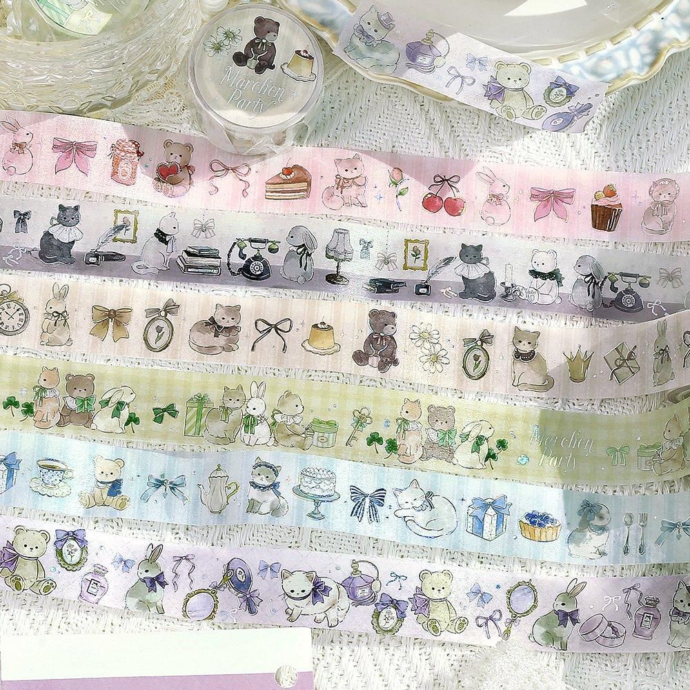 パーティー　マスキングテープ BGM(ビージーエム) Masking tape(マスキングテープ) 箔押し メルヘン