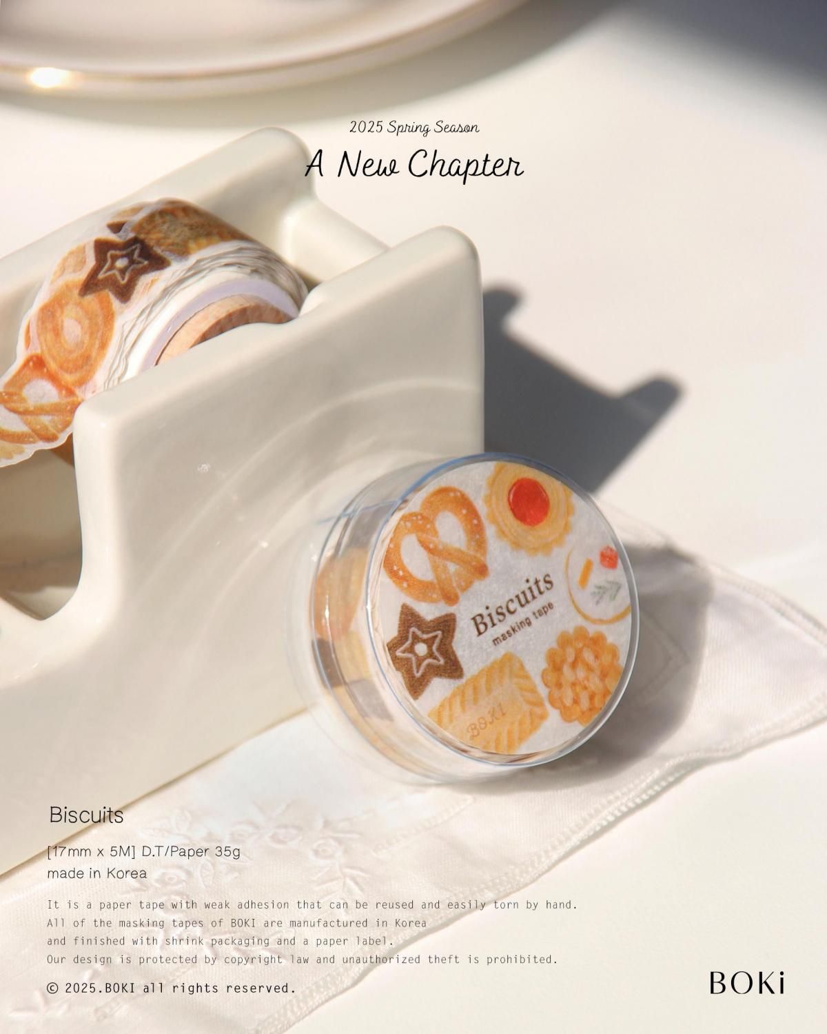 boki マスキングテープ Biscuits boki-MT-17-0008