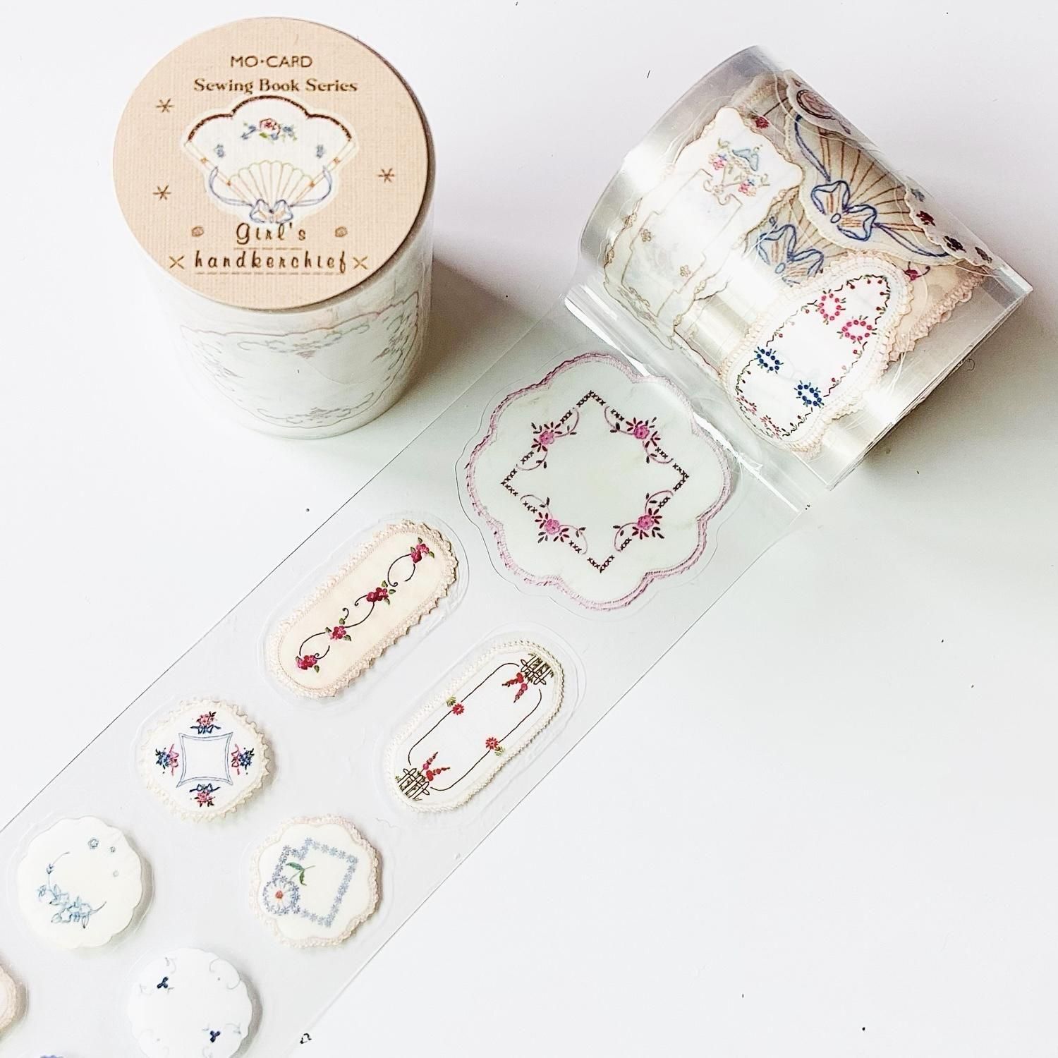 MO-CARD(陌墨) 缝纫之书系列 PETロールシール 少女手帕 XF5817-4