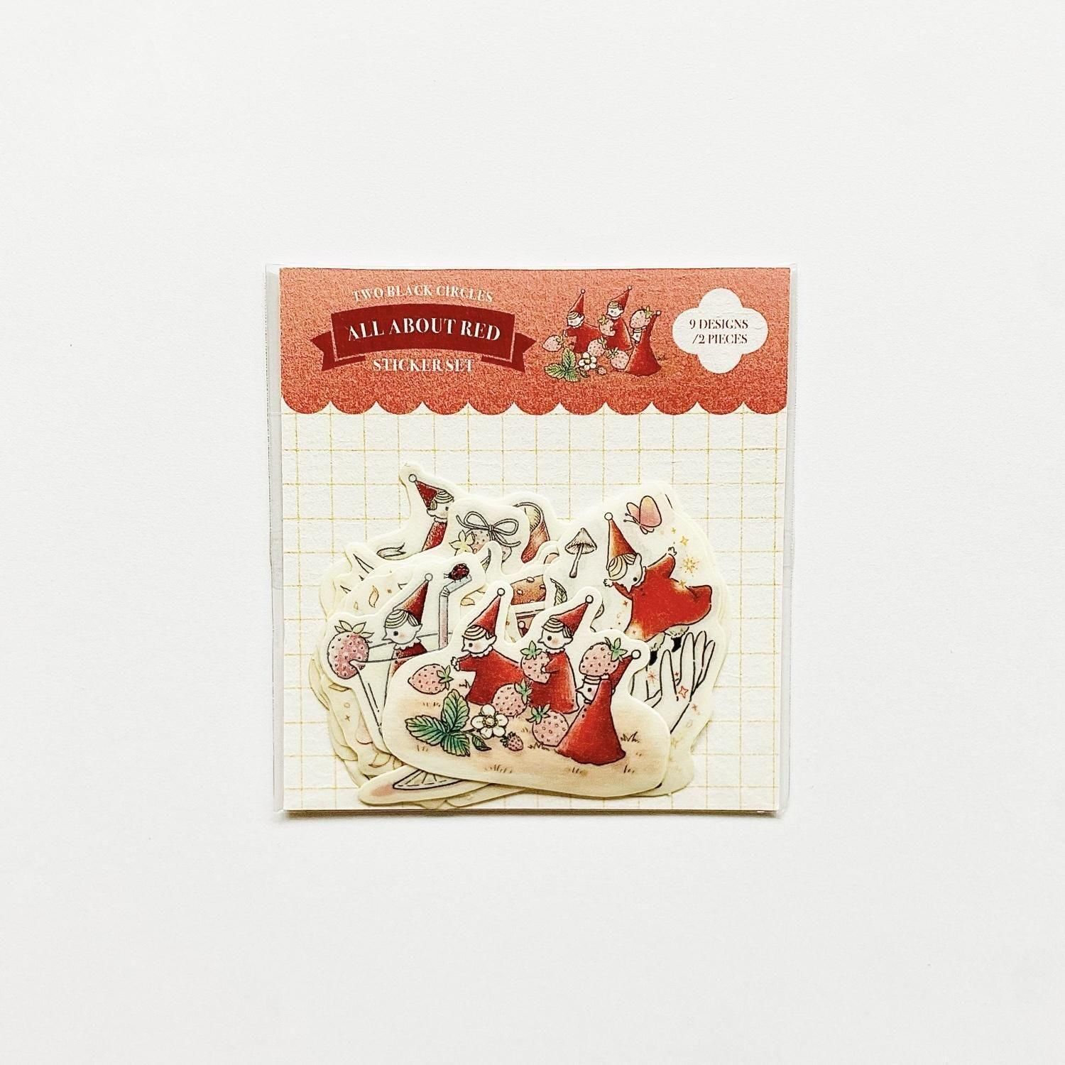 Two Black Circles フレークシール All About Red TBC-004