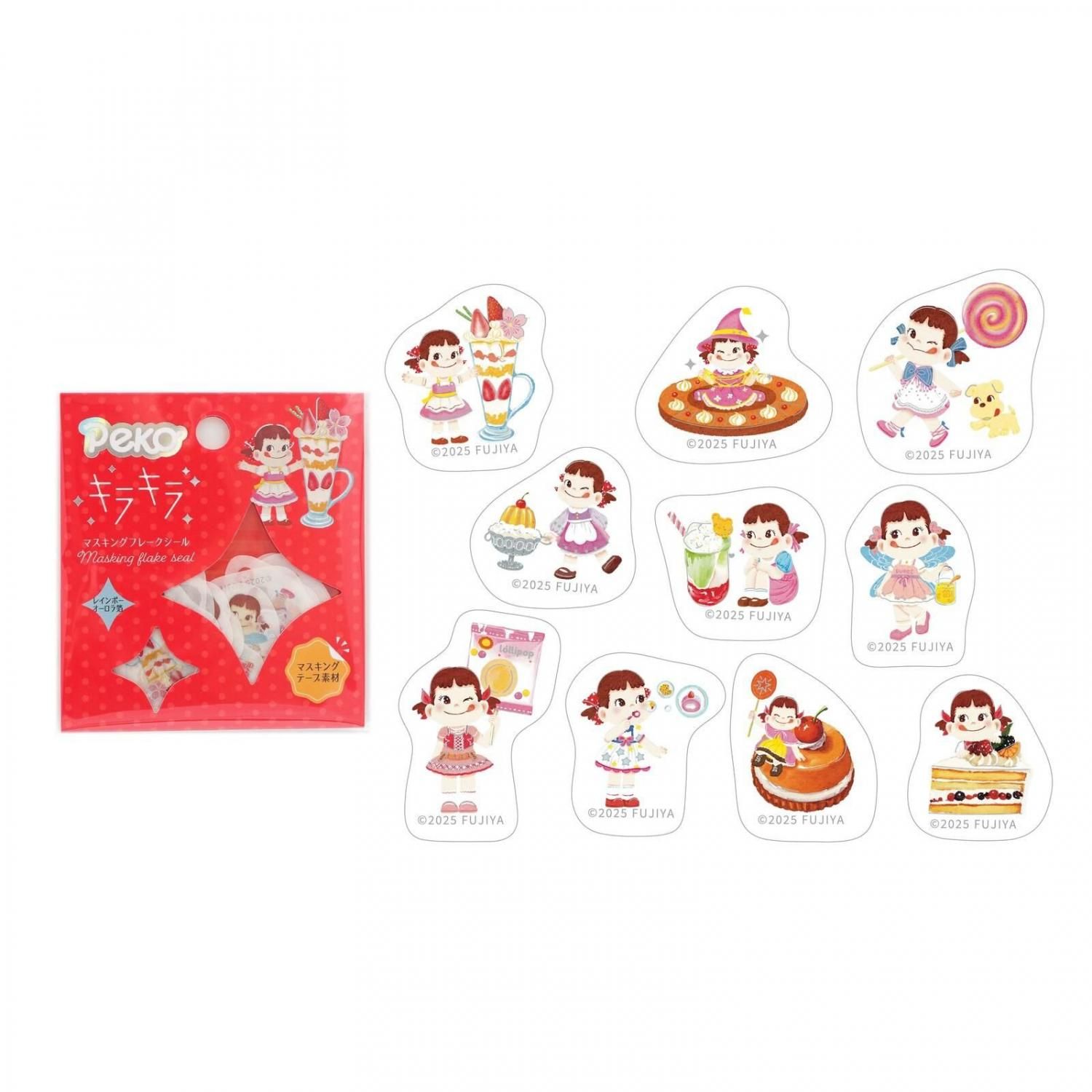 WORLD CRAFT(ワールドクラフト) Peko キラキラクリアフレークシール