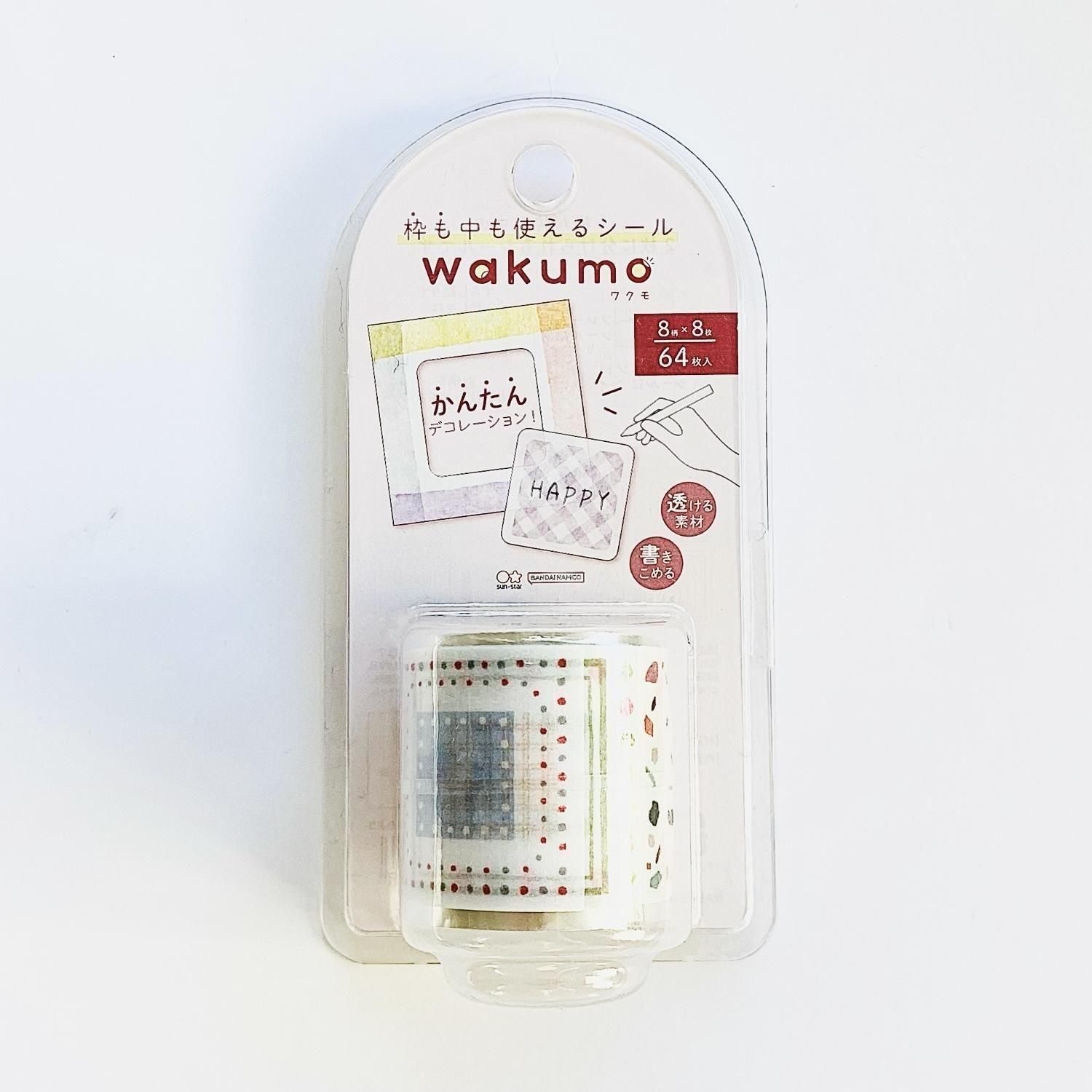 サンスター文具 ロールシール wakumo 四角 もよう S8815623