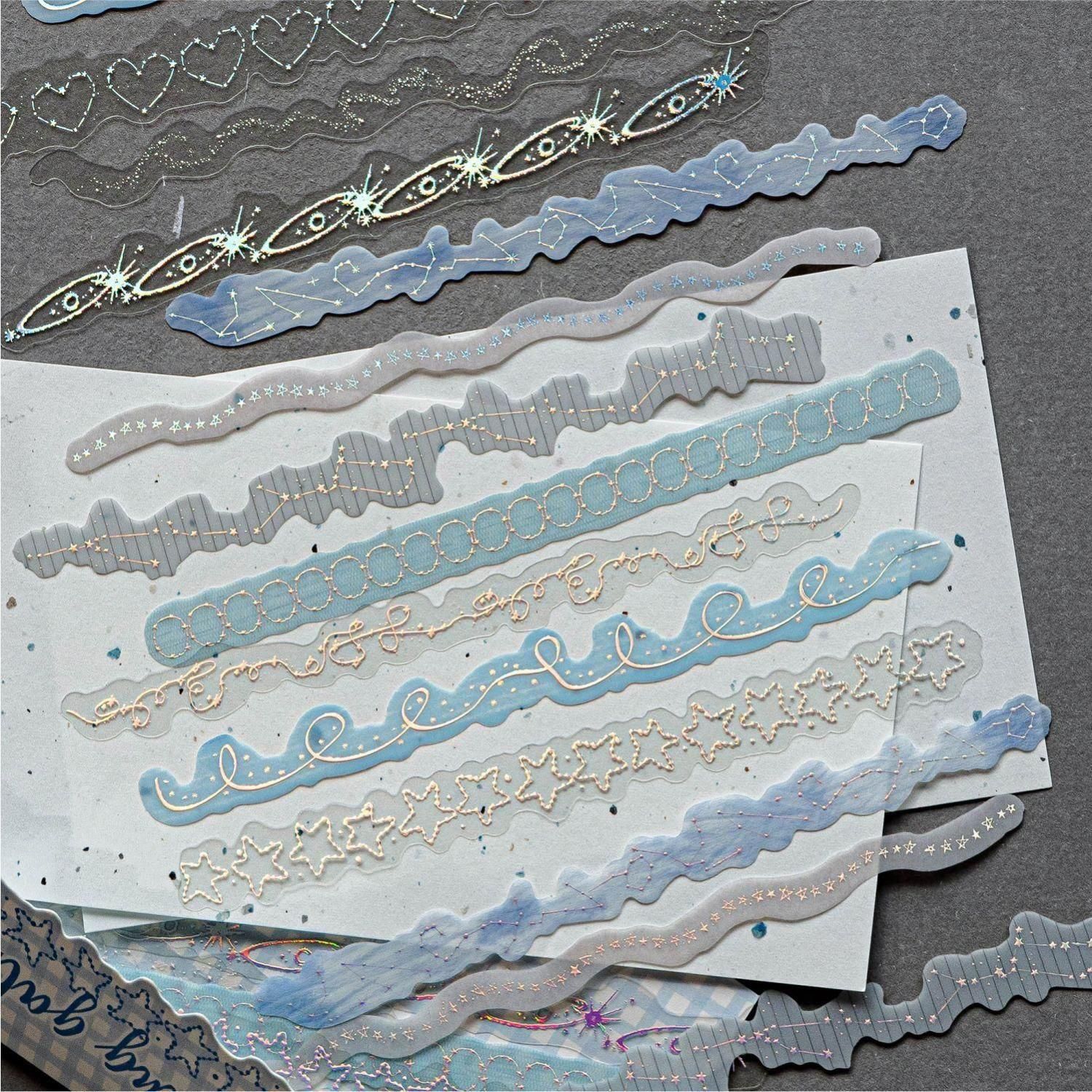 MO-CARD(陌墨) 捕捉星星系列 PETフレークシール 6種セット XF10495