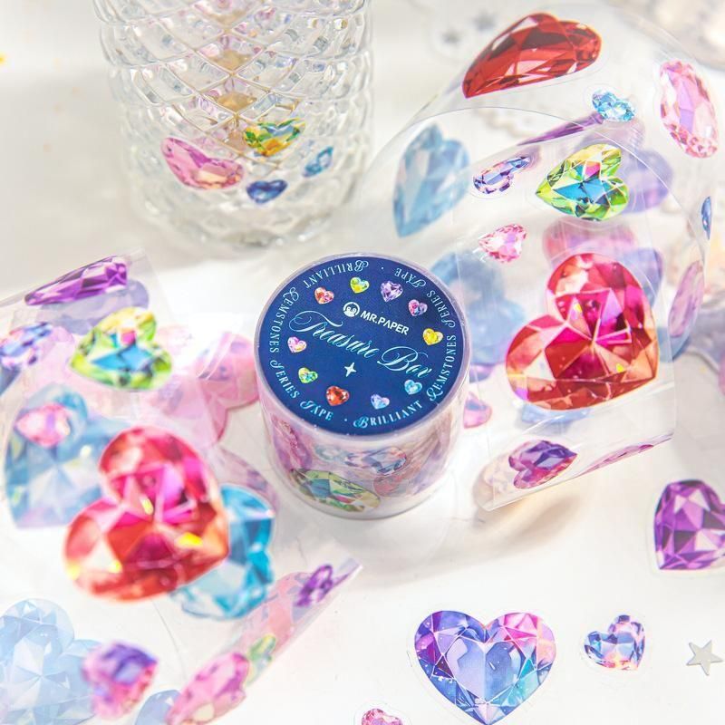 Mr,paper(紙先生) 璀璨宝石系列 PETロールシール 2種セット XF10705