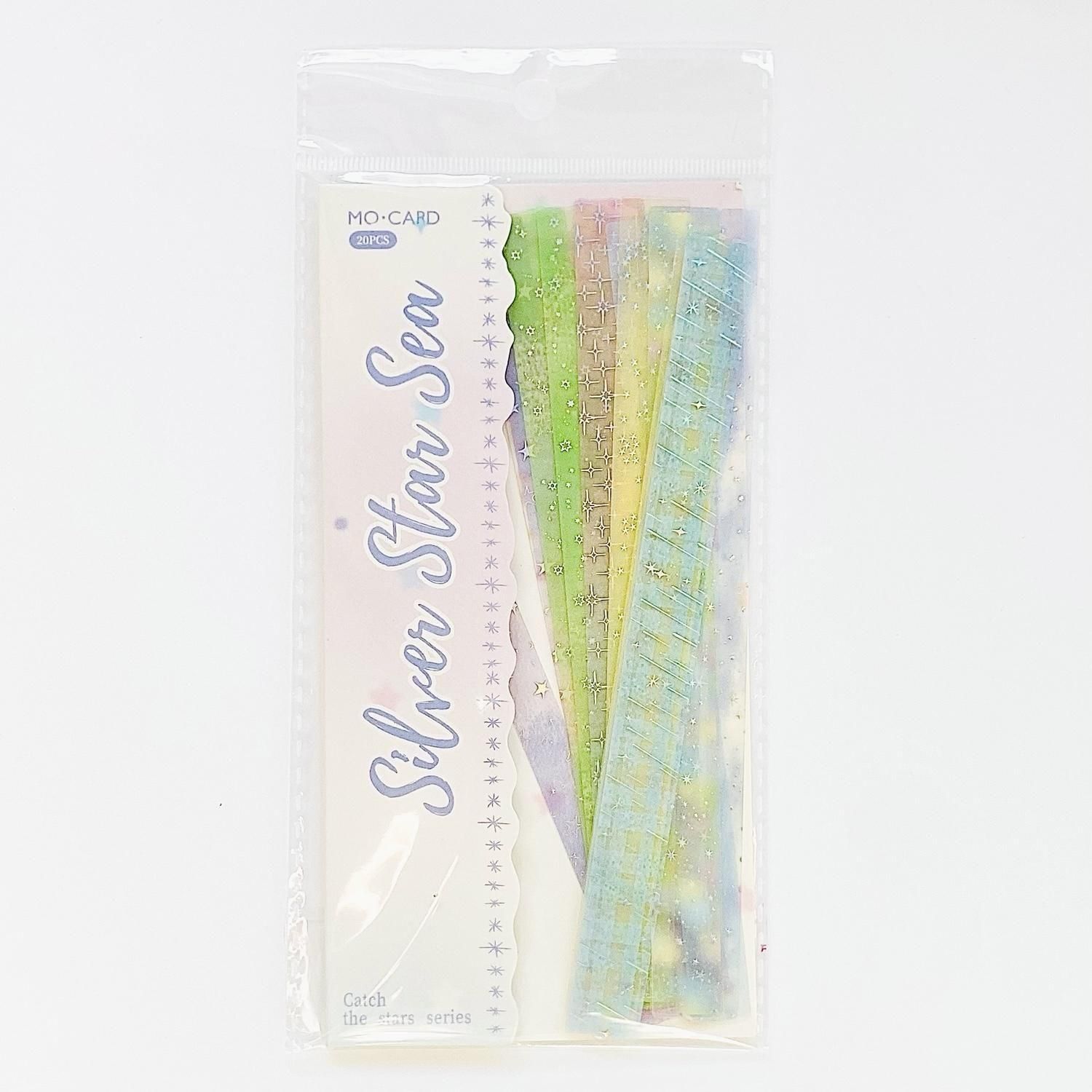 MO-CARD(陌墨) 捕捉星星系列 PETフレークシール 银色星海 XF10495-2