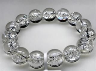 ブラジル産 エレクトリックアイリスクォーツ ブレスレット 16mm