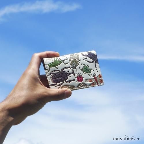 完売しました＞文庫革「日本の昆虫シリーズ」両面名刺入れ・パス