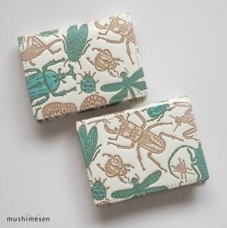 ムシメセン ミントグリーン 小銭入れ 昆虫 インテリア