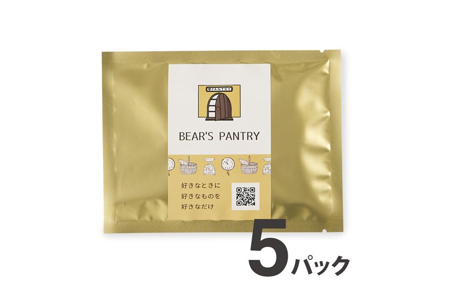 【★常温 】　オリジナルブレンド珈琲「BEAR'S PANTRY」（重厚感）ドリップ５Ｐの商品画像