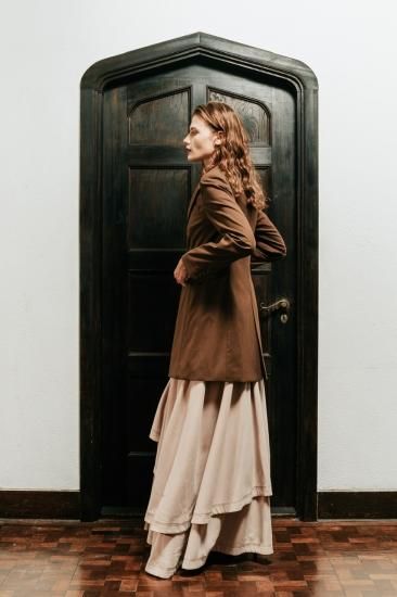 送料無料 百貨店 Long Tailored Hdxuly, - Jacket（Brown） ジャケット・アウター
