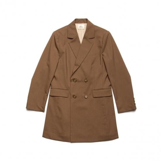お気に入り Long Tailored Jacket（Brown） - Hdxuly, ジャケット・アウター