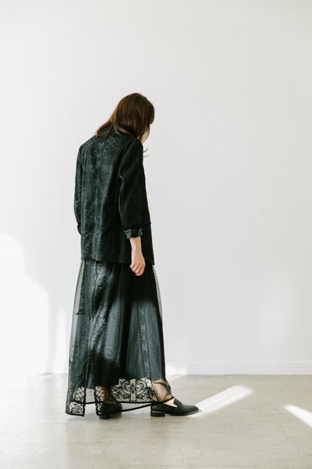 Vintage Lace Skirt（Black） - Hdxuly,