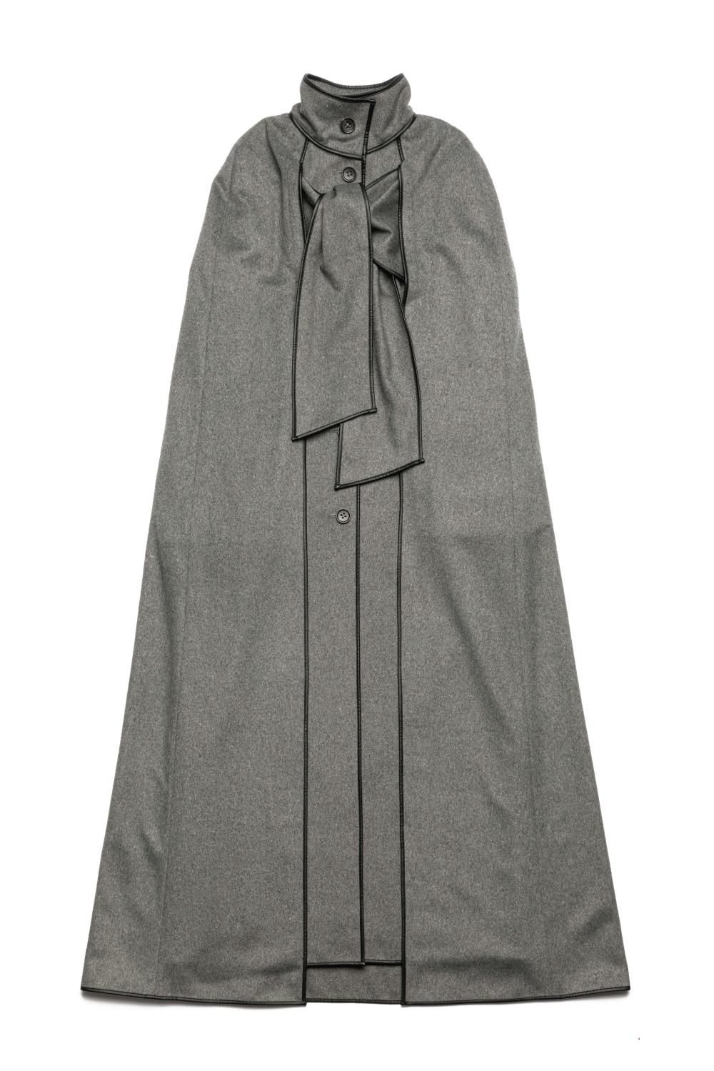 Wool Cape Coat(Gray) - Hdxuly, Wool Cape Coat(Gray) - Hdxuly,