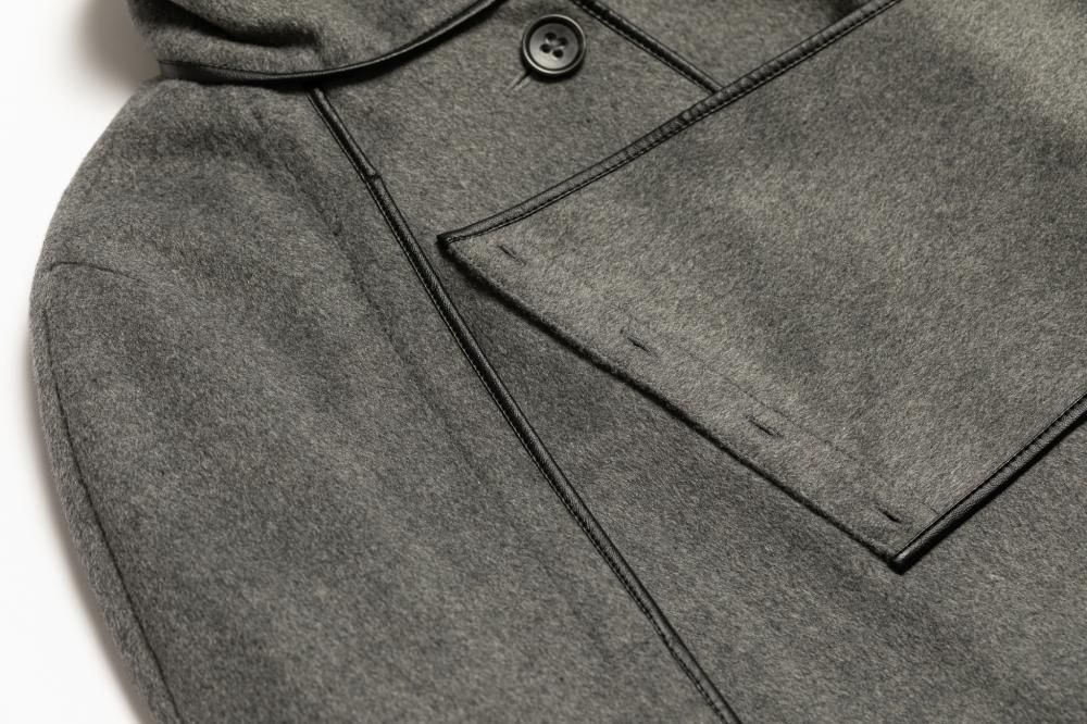 Wool Cape Coat(Gray) - Hdxuly,