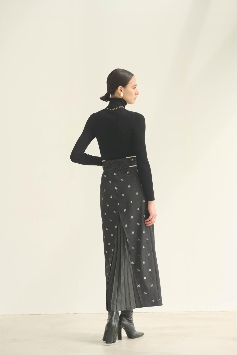 スカート hdxuly Volume Tiered Skirt（Black） - Hdxuly,