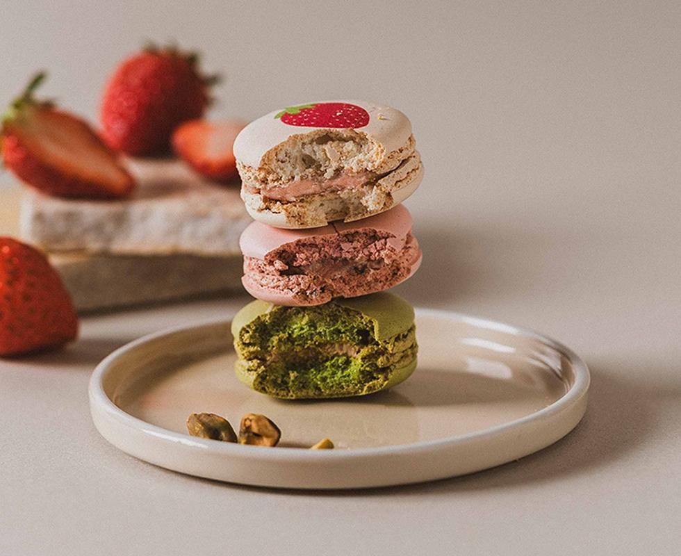 Macarons fraises Slide 2