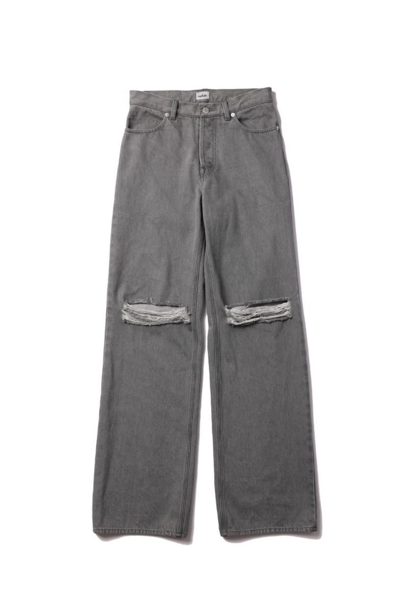 Denim Pants（GRAY） - irojikake - online store