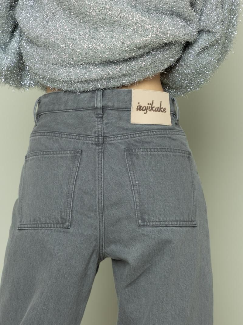 Denim Pants（GRAY） - irojikake - online store