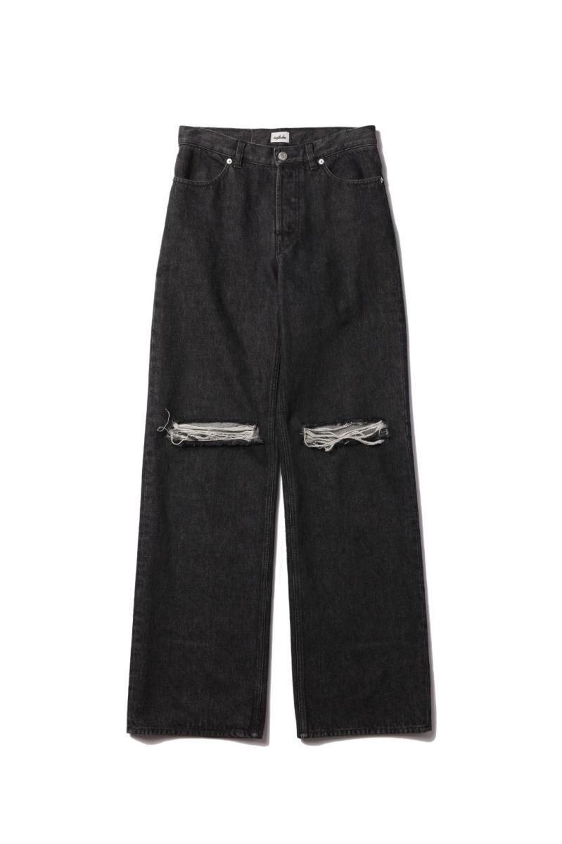 Denim Pants（BLACK） - irojikake - online store