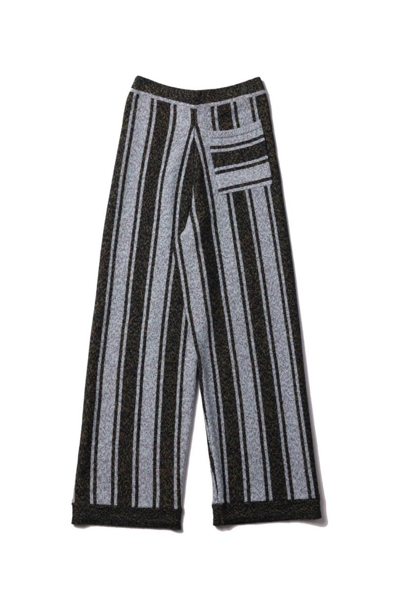 Striped Knit Pants（MINT） - irojikake - online store