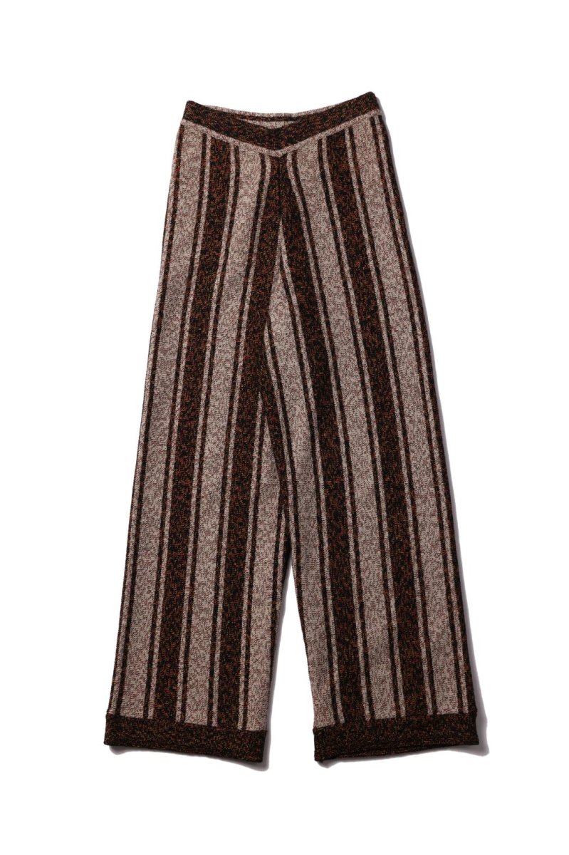 Striped Knit PantsBROWN