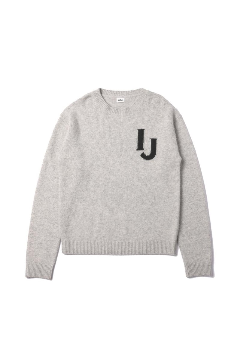 IJ Cashmere Knit Tops（GRAY）