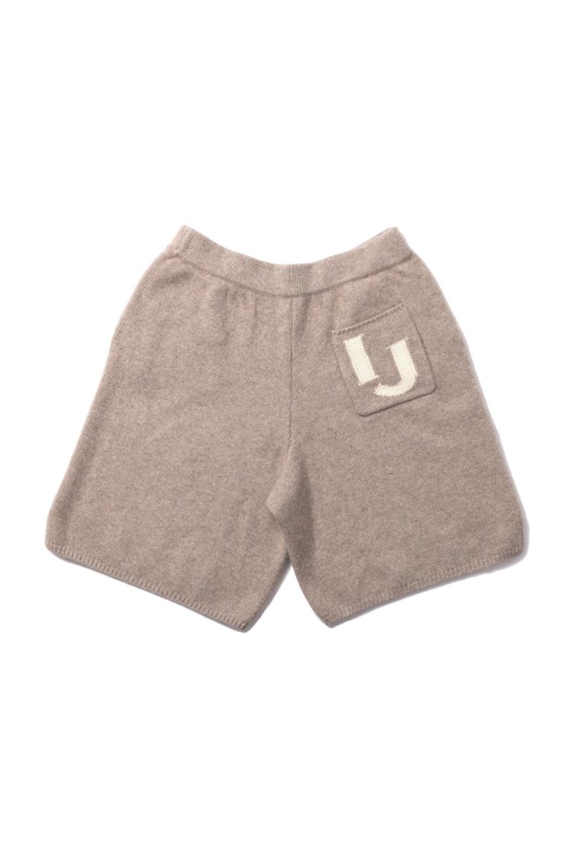 IJ Cashmere Knit Short Pants（BROWN）