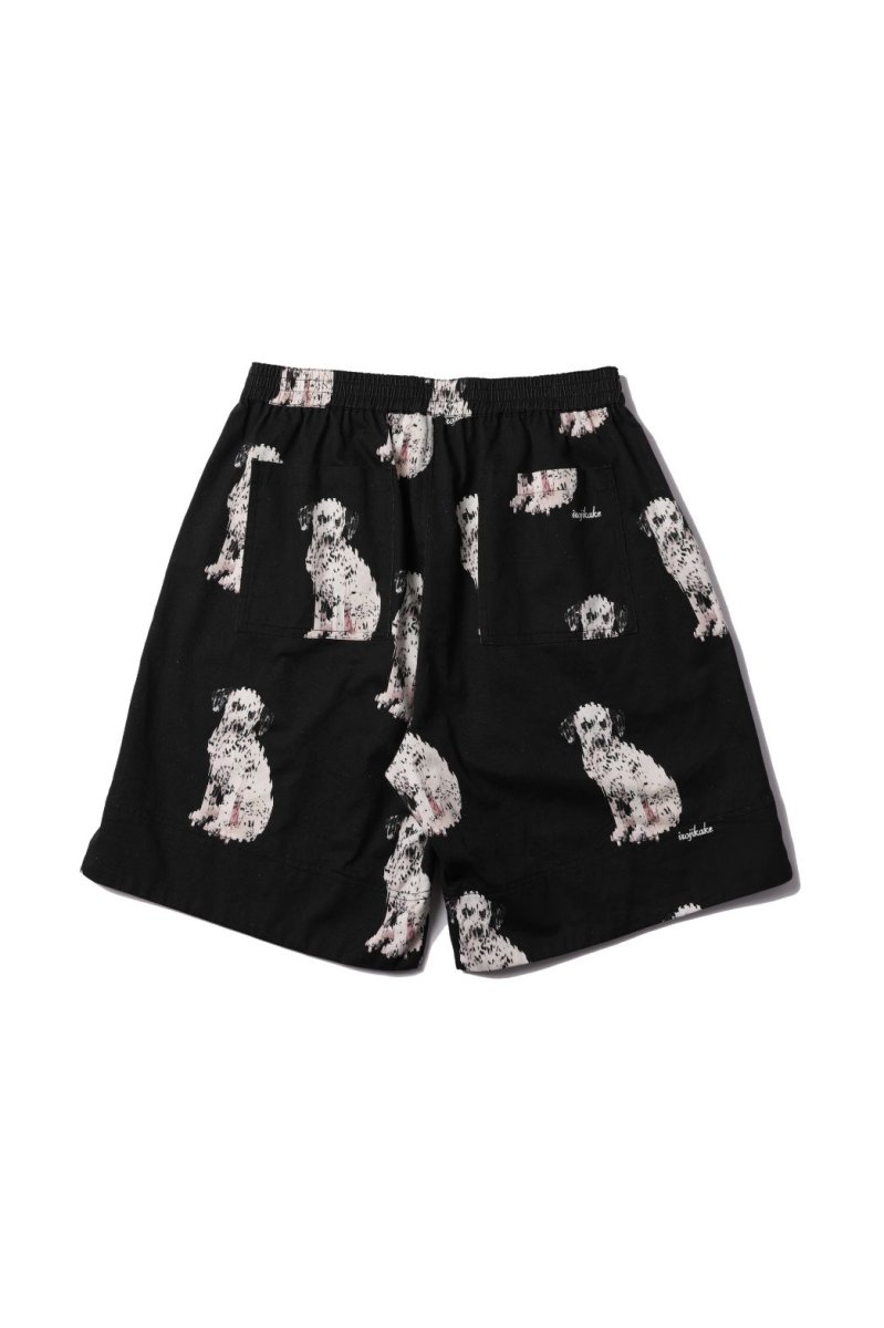 Dalmatian Recycle Short Pants（BLACK） - irojikake - online store