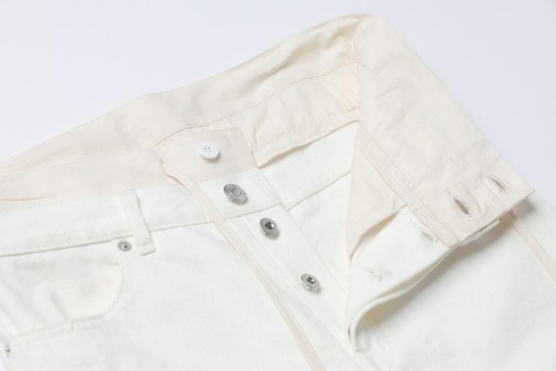 irojikake Denim Pants（White） - irojikake - online store