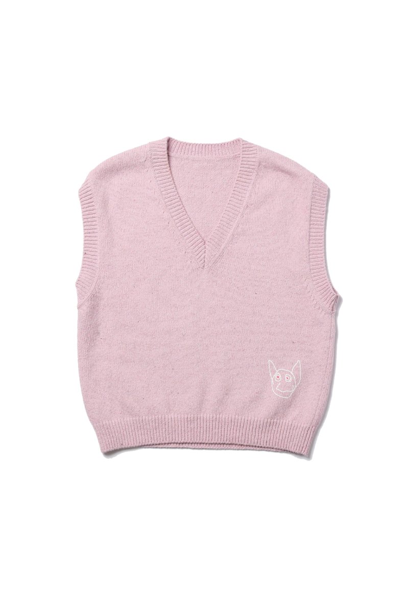 Recycle Bubu Vest （Pink）S - irojikake - online store