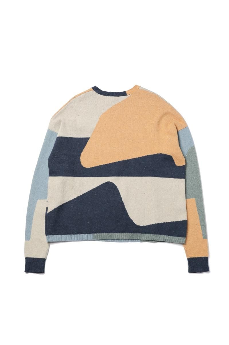 Recycle Power Knit（Blue） - irojikake - online store
